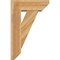 Ekena Millwork Traditional Slat Rough Sawn Bracket w/ Offset Brace, Western Red Cedar, 8"W x 22"D x 34"H BKT0806X22X34TRA06RWR - alternate 3